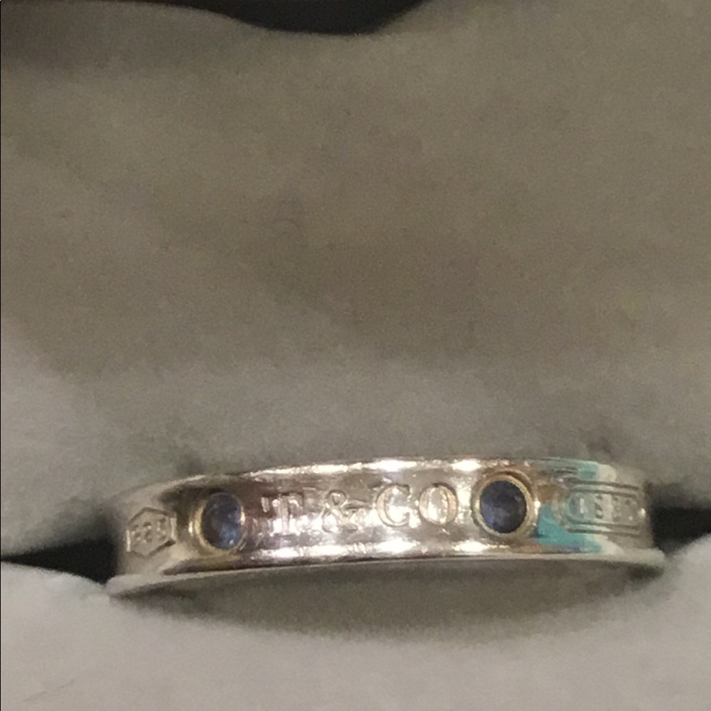 Tiffany 1837 Ring in Silver with Montana Sapphires
